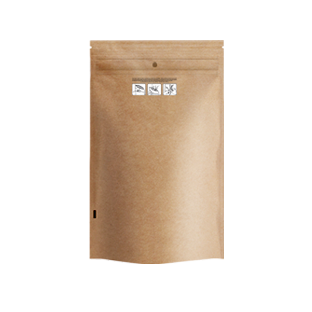 6.02 x 9.80" Kraft Child Resistant Bags